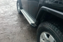 Toyota FJ Cruiser 2006–2022 Sānu sliekšņi Maya V2 (2 gab., alumīnijs) foto 6