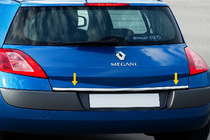 Renault Megane II 2004–2009 Bagāžnieka malas uzlika (nerūsējošā tērauda) foto 2