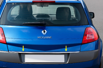 Renault Megane II 2004–2009 Bagāžnieka malas uzlika (nerūsējošā tērauda) foto 1