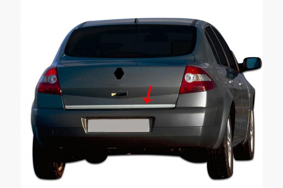 Renault Megane II 2004–2009 Bagāžnieka malas uzlika (nerūsējošā tērauda) SD, OmsaLine - Itāļu nerūsējošais tērauds Foto 5