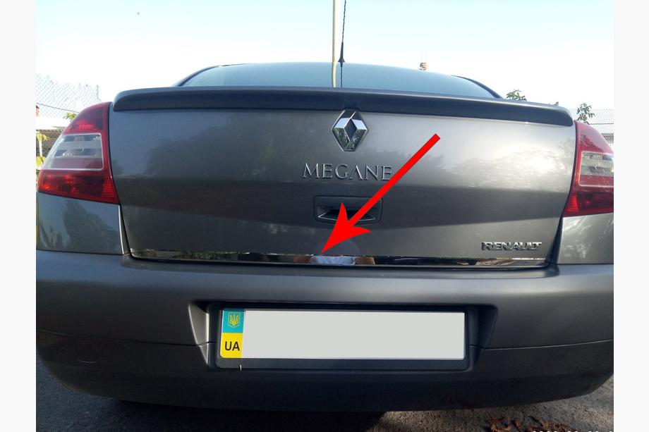 Renault Megane II 2004–2009 Bagāžnieka malas uzlika (nerūsējošā tērauda) SD, OmsaLine - Itāļu nerūsējošais tērauds Foto 6
