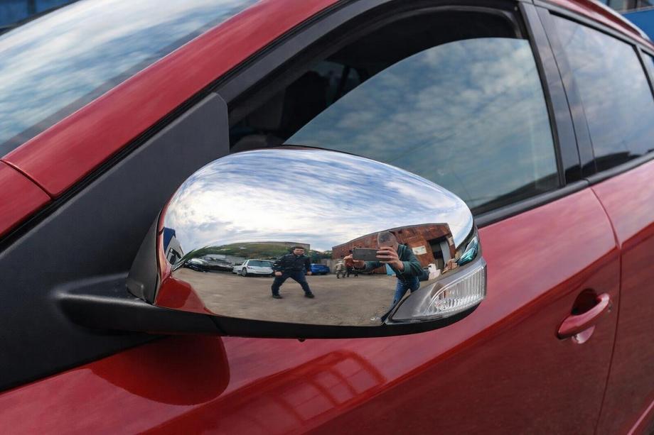 Renault Megane III 2009–2016 Atpakaļskata spoguļu uzlikas (2 gab., nerūsējošais tērauds) Carmos - turku teras Image