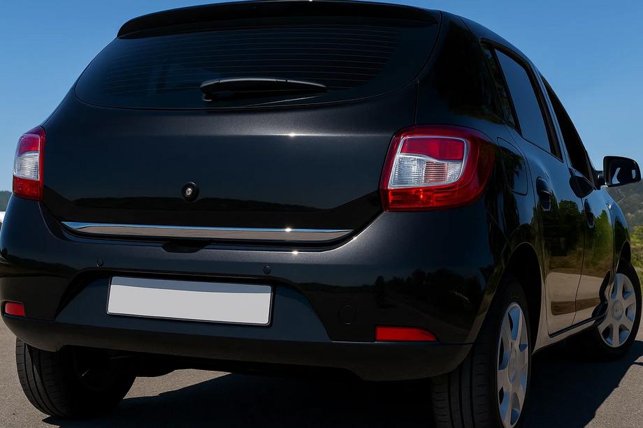 Renault Sandero 2013–2022 Bagāžnieka malas uzlika (nerūsējošais tērauds) OmsaLine – itāļu nerūsējošais tērauds Image