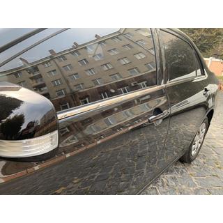 Ārējās logu apmales (4 gab., nerūsējošais tērauds) Toyota Corolla 2007–2013 foto 2