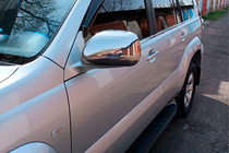 Toyota Land Cruiser Prado 120 2002–2009 Spoguļu uzlikas (2 gab., nerūsējošais tērauds) Carmos - turku teras foto 4
