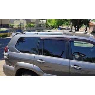Hromēti turku jumta reliņi Toyota Land Cruiser Prado 120 2002–2009 foto 2