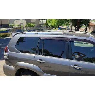 Hromēti turku jumta reliņi Toyota Land Cruiser Prado 120 2002–2009 foto 2