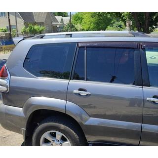 Hromēti turku jumta reliņi Toyota Land Cruiser Prado 120 2002–2009 foto 1