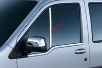 Ford Connect 2006–2009 Vertikālais moldings uz durvju mazā stikliņa (2 gab., nerūsējošais tērauds) Carmos - turku teras foto 1
