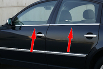 Volkswagen Passat B5 1997–2005 Ārējās logu apmales (4 gab., nerūsējošais tērauds) Carmos - turku teras foto 1