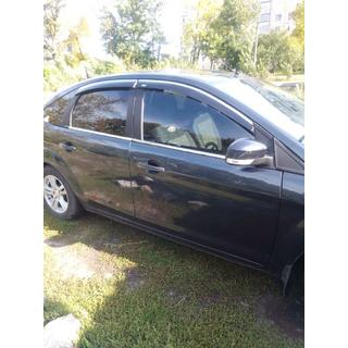 Ārējās logu apmales (4 gab., nerūsējošais tērauds) Ford Focus II 2008–2011 foto 3