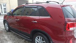 Kia Sorento II XM 2009–2014 Logu apmales (6 gab., nerūsējošais tērauds) foto 8