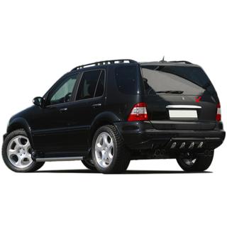Uzlika virs numura zīmes (nerūsējošais tērauds) Mercedes ML W163 1997–2005 foto 2