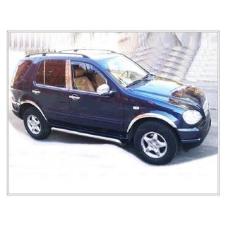 Ārējās logu apdares līstes (6 gab., nerūsējošais tērauds) Mercedes ML W163 1997–2005 foto 4