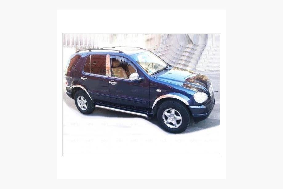 Mercedes ML W163 1997–2005 Ārējās logu apdares līstes (6 gab., nerūsējošais tērauds) Carmos - turku teras Foto 4