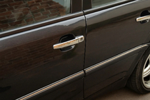 Mercedes C-class W202 1993–2001 Durvju rokturu uzlikas (4 gab., nerūsējošais tērauds) foto 1