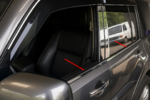Mitsubishi Pajero Wagon IV 2006–2021 Logu apmales (4 gab., nerūsējošais tērauds) foto 1