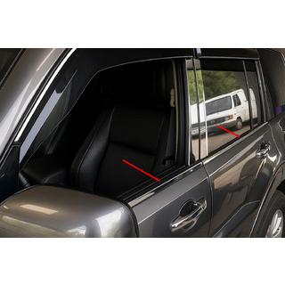 Logu apmales (4 gab., nerūsējošais tērauds) Mitsubishi Pajero Wagon IV 2006–2021 foto 1