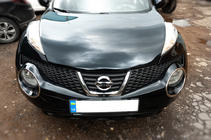 Nissan Juke 2010–2019 Uzlikas priekšējiem lukturiem (2 gab., nerūsējošais tērauds) foto 3