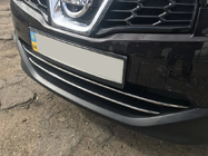 Nissan Qashqai 2010–2014 Līstes apakšējai radiatora restei (2 gab., nerūsējošais tērauds) foto 6