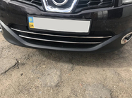 Nissan Qashqai 2010–2014 Līstes apakšējai radiatora restei (2 gab., nerūsējošais tērauds) foto 4