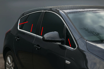 Opel Astra J 2009–2015 Logu apakšējās līstes (hatchback, 8 gab., nerūsējošais tērauds) foto 1