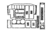Volkswagen T4 Caravelle/Multivan 1990–2003 Instrumentu paneļa uzlikas (1999-2003) Titāns foto 4