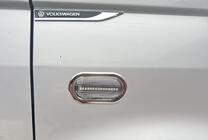 Volkswagen T5 Multivan 2003–2010 Hromēti pagrieziena rādītāju uzlikas (2 gab., nerūsējošais tērauds) foto 4