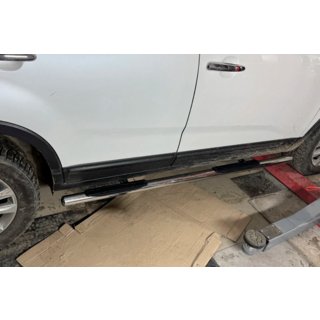 Sānu aizsargcaurules (2 gab., nerūsējošais tērauds) Kia Sorento II XM 2009–2014 foto 1