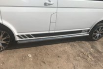 Volkswagen T5 2010–2015 Sānu aizsargcaurules (2 gab., nerūsējošais tērauds) foto 4