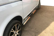 Volkswagen T5 Multivan 2003–2010 Sānu aizsargcaurules (2 gab., nerūsējošais tērauds) foto 11