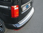 Volkswagen Caddy 2015–2020 OmsaLine aizmugurējā bufera uzlikas (nerūsējošais tērauds) foto 2