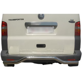 Aizmugurējais aizsargstienis Vilnis (nerūsējošais tērauds) Volkswagen T5 Transporter 2003–2010 foto 1