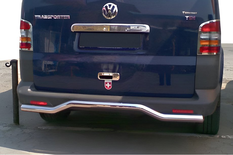 Volkswagen T5 Transporter 2003–2010 Aizmugurējais aizsargstienis Vilnis (nerūsējošais tērauds) Foto 2