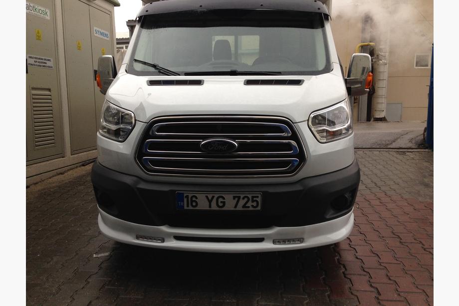 Ford Transit 2014– Priekšējā bampera lūpas spoilers Ince (2014-2019, krāsošanai) Foto 1