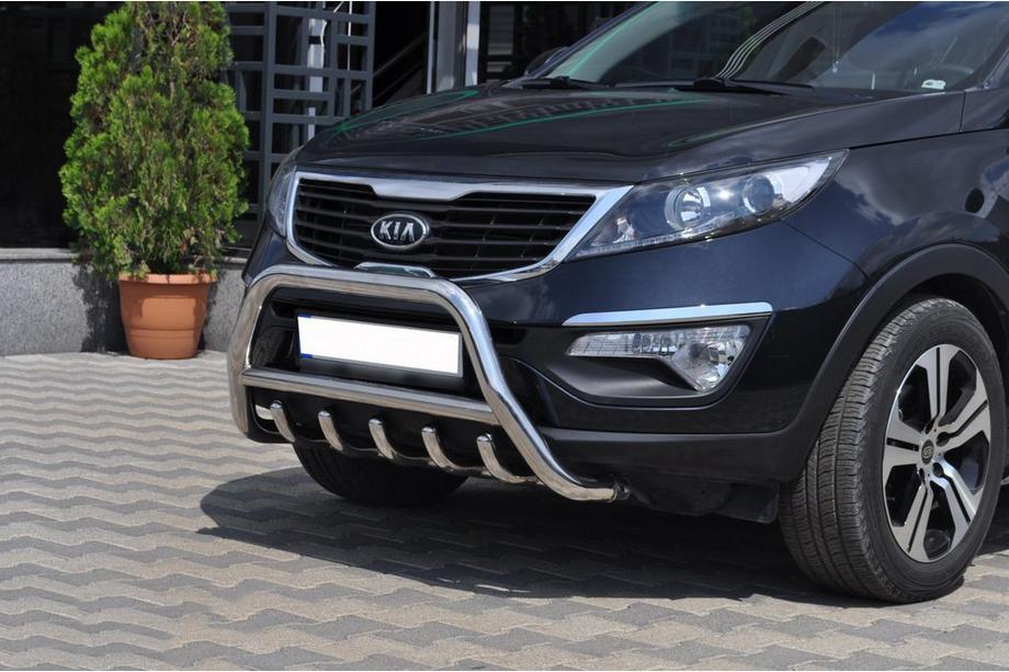 Kia Sportage 2010–2015 Bullbar WT003 (nerūsējošais tērauds) Foto 3