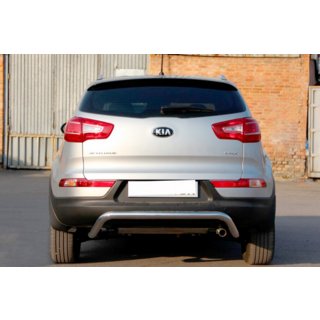 Aizmugurējais aizsargloks AK007 (nerūsējošais tērauds) Kia Sportage 2010–2015 foto 1