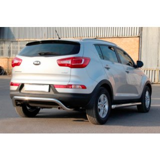 Aizmugurējais aizsargloks AK007 (nerūsējošais tērauds) Kia Sportage 2010–2015 foto 2