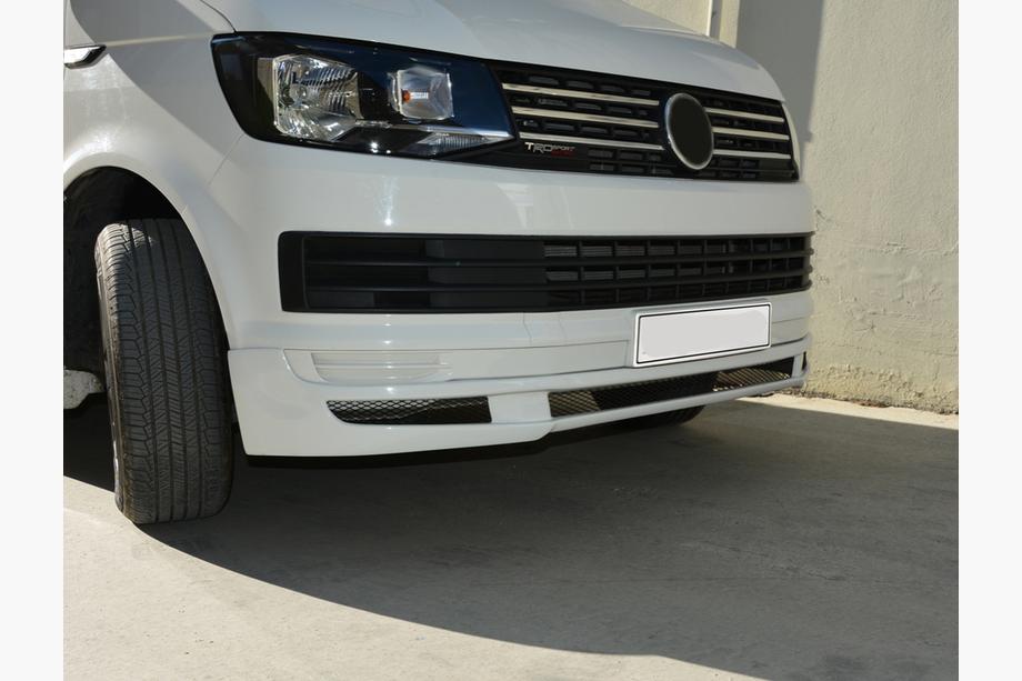 Volkswagen T6 2015–2024 Priekšējā bampera lūpas spoileris 2015-2018 (krāsošanai) Image