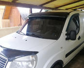 Fiat Doblo I 2005–2010 Vējstikla vizieris (melns spīdīgs, 5 mm) foto 6