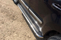 Jeep Grand Cherokee WK 2004–2010 Sānu pakāpieni Maydos V2 (2 gab., nerūsējošais tērauds) foto 1