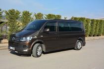 Volkswagen T6 2015–2024 Priekšējā bampera lūpa Sport 2-LED 2015-2018 (krāsošanai) foto 7