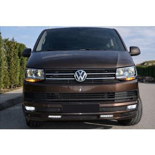 Priekšējā bampera lūpa Sport 2-LED 2015-2018 (krāsošanai) Volkswagen T6 2015–2024 foto 2