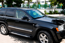 Jeep Grand Cherokee WK 2004–2010 Sānu pakāpieni Allmond Grey (2 gab., alumīnijs) foto 1