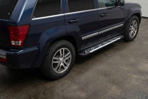 Jeep Grand Cherokee WK 2004–2010 Sānu sliekšņi Sunrise (2 gab., alumīnijs) foto 1