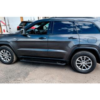 Sānu pakāpieni Allmond Black (2 gab., alumīnijs) Jeep Grand Cherokee WK2 2010–2021 foto 3