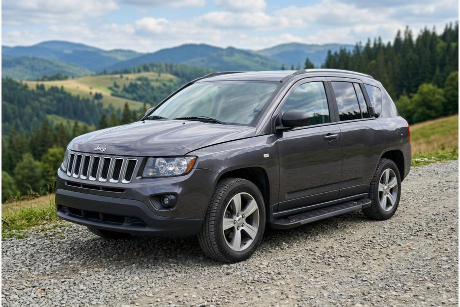 Jeep Compass 2006–2016 Sānu pakāpieni RedLine Black (2 gab., alumīnijs) Image