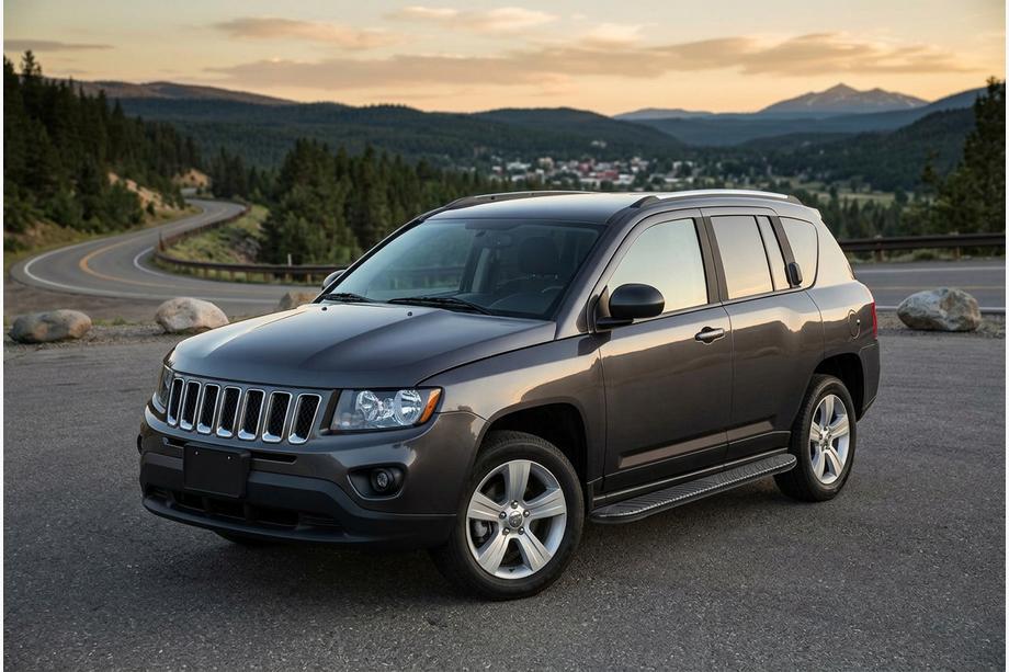 Jeep Compass 2006–2016 Sānu pakāpieni Bosphorus Black (2 gab., alumīnijs) Image
