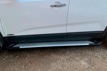 Kia Sorento II XM 2009–2014 Sānu pakāpieni Allmond Grey (2 gab., alumīnija) foto 4