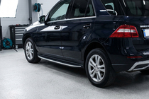 Mercedes GLE/ML class W166 2011–2018 Sānu pakāpieni Tayga Grey (2 gab., alumīnijs) foto 1